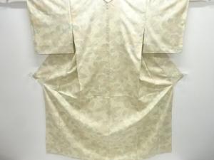 花模様織り出し十日町紬単衣着物